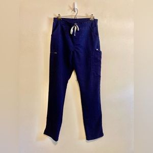 Figs Technical Collection Navy Blue Scrub Pants Medium/Tall